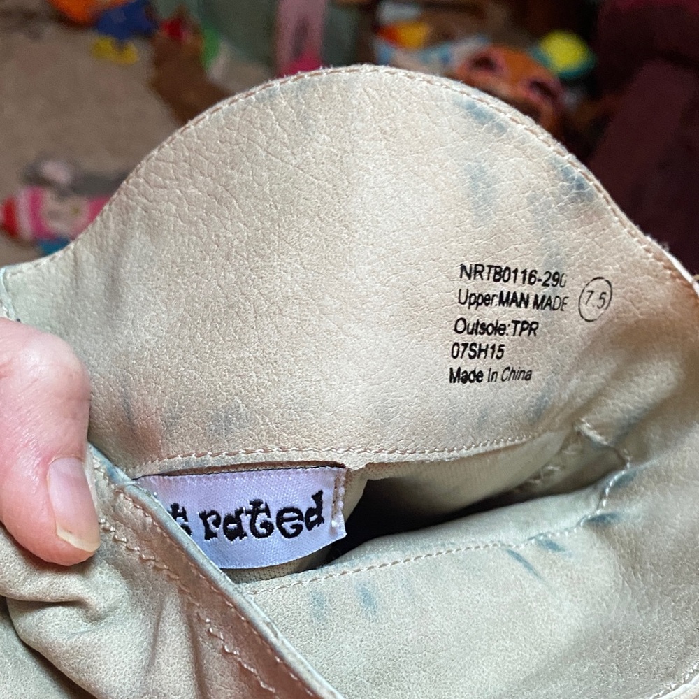 Not Rated Light Tan Boots 7-1/2